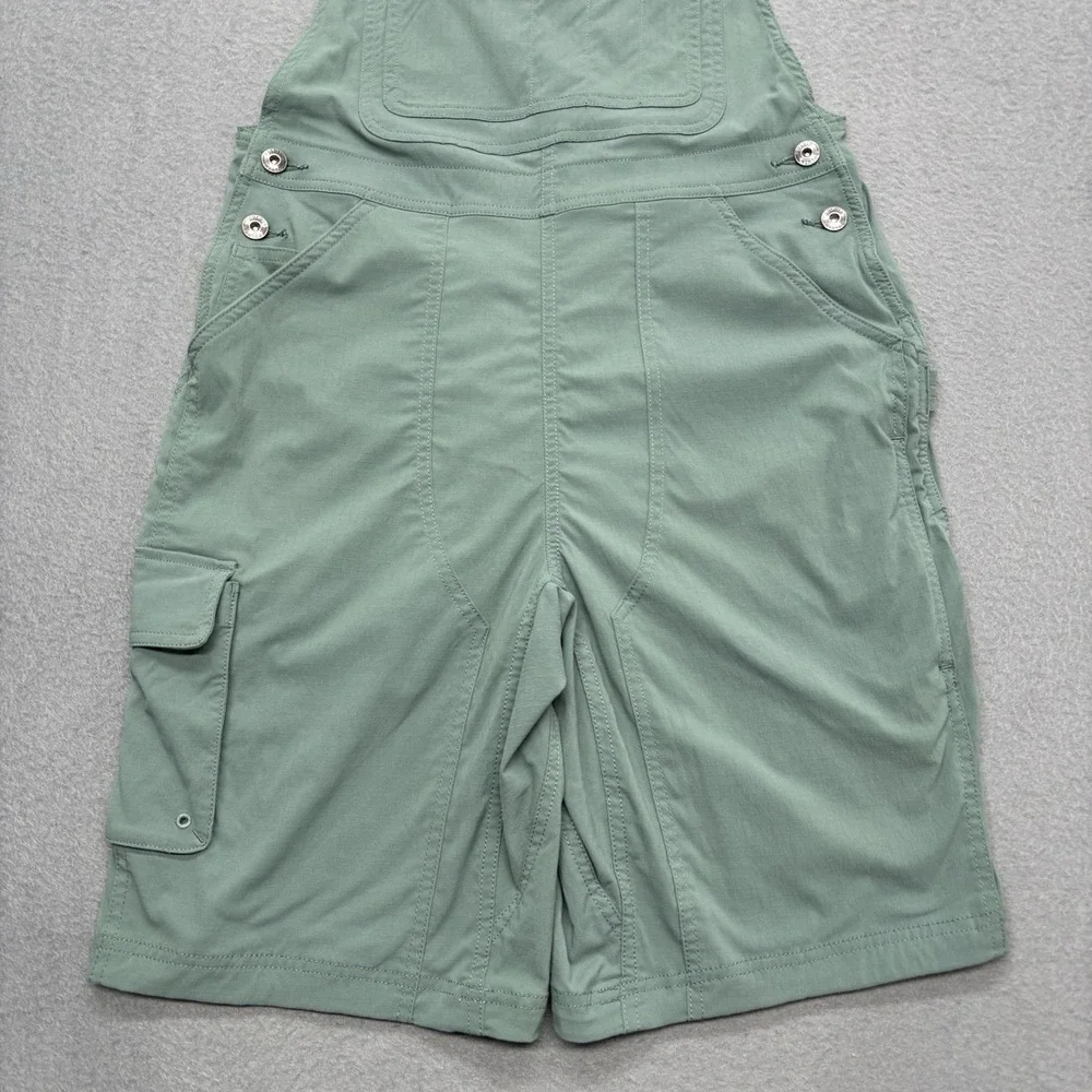 Duluth Trading Bib Overalls Womens S Green Heirloom Gardening Cargo Pockets - Picture 4 of 9